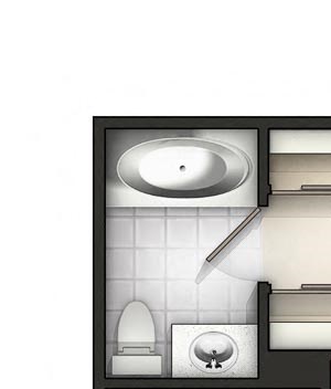 2 Bed 1.5 Bath Baker II Linden Floor plan 2 Bed 1.5 Bath Baker II Linden Floor plan at The Residences at the Manor Apartments, Frederick