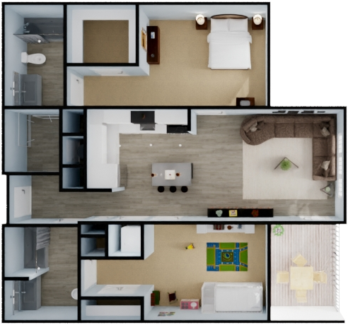 Two Bedroom Unit