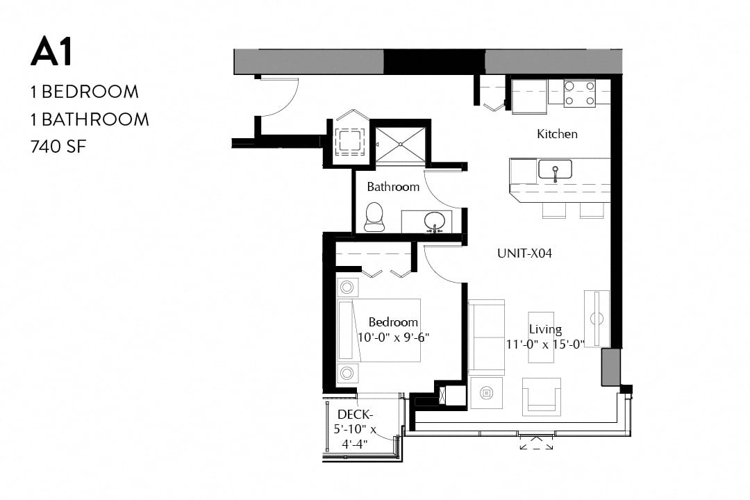 Renovated 1 Bedroom A1r