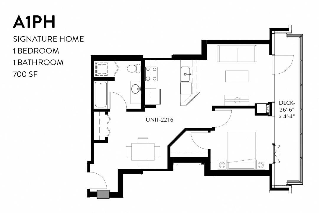 1 Bedroom Signature Home A1PH