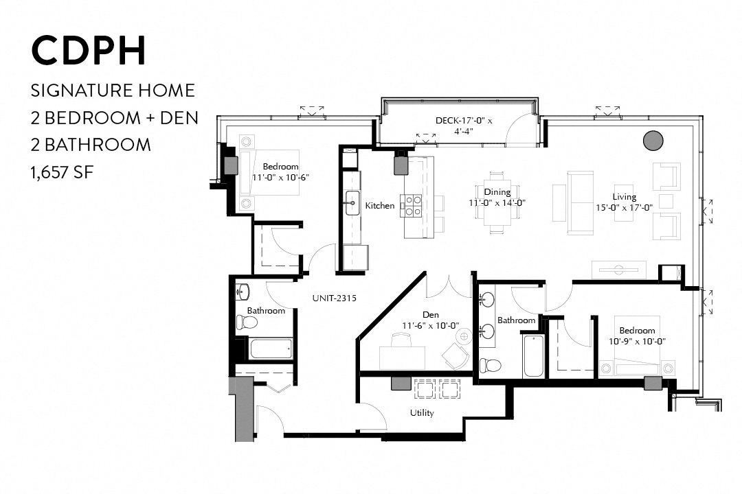 2 Bedroom Signature Home w/Den CDPH