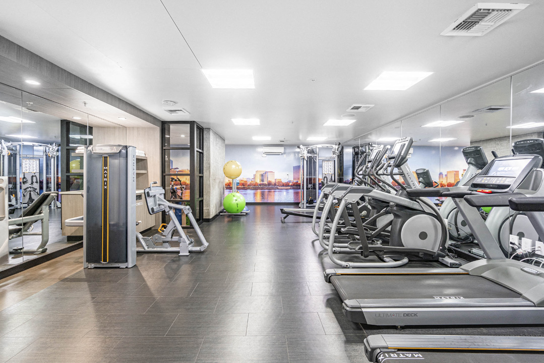 the gym at the runnymede on best student halls of fame