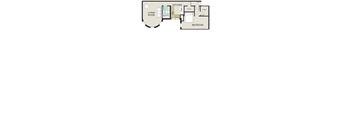 1 bedroom, 1 bath (A)