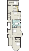 3 bedroom, 2 bath