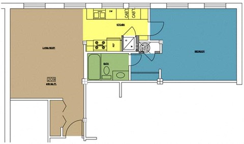 1417 E. Cary St. Studio-2 Beds Apartment for Rent - Photo Gallery 10