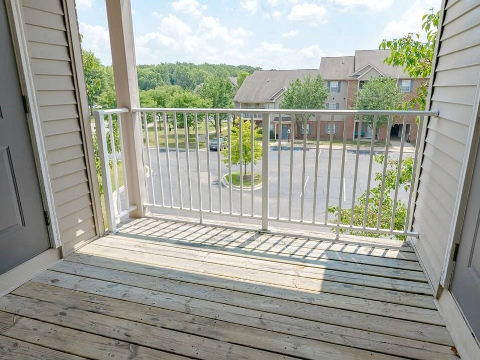 private balcony in Taylor MI Apartments