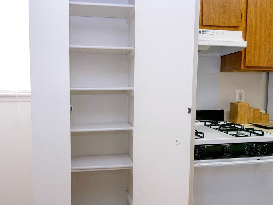 pantry storage at Gateway Townhomes