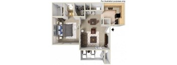1 bedroom apartment floor plan
