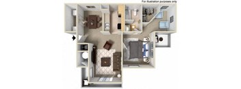 1 bedroom apartment floor plan
