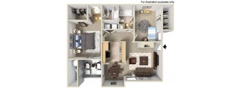 2 bedroom apartment floor plan
