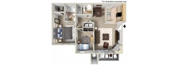 2 bedroom apartment floor plan