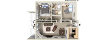 two bedroom apartment floor plan