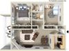 two bedroom apartment floor plan