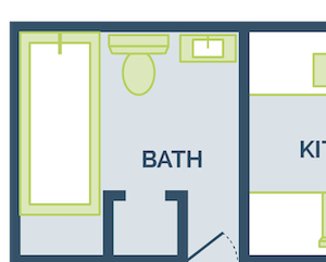 2 bedroom apartment floor plan