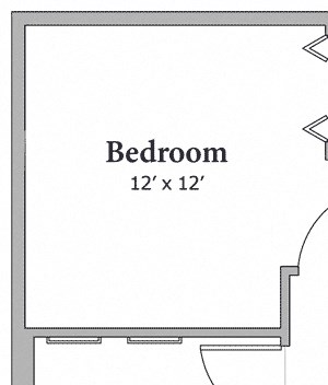 2 Bedroom 1 Bathroom Floor Plan 2 Bedroom 1 Bathroom Floor Plan at Middle Creek Village LLC, Vail