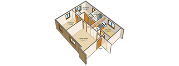 Princeton Court - Studio Unit - One-bedroom, One-Bath Units - Two-bedroom, One-Bath Units - Off-street Parking - Buffalo, New York – Appliances Included – Computer Lab – Exercise Facility – On-site La