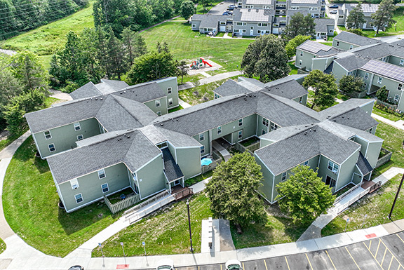 Parkside Houses – One to Four-bedroom, One to One and a Half-Bath Units – Amherst, NY – Off Street Parking – UB North – Swimming Pool – Tennis Court - Cable/Internet Ready - In-unit Laundry