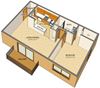 Olde Towne Village Apartments - 1 Bedroom Floor Plan Olde Towne Village