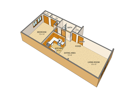 Peppertree Village Apartments - One-bedroom, One-Bath Units Amherst New York – Appliances Included - 24 Hour Emergency Maintenance – Sweet Home Schools – Swimming Pool – Patio/Balcony - Private Storag