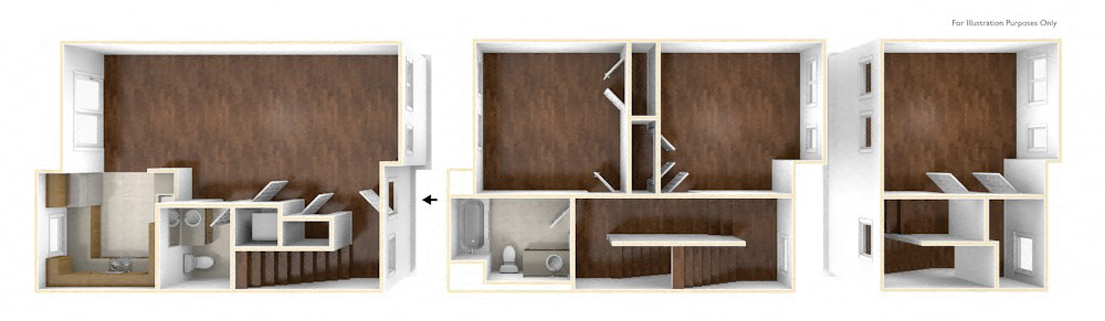 Three Bedroom Apartment Floor Plan Old Colony Apartments