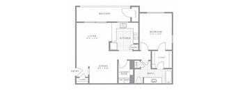 A2 Floor Plan at AVE Somerset, Somerset, NJ