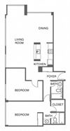 2 Bed, 2 Bath