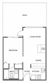 1 Bed, 1 Bath