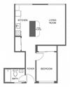 1 Bed, 1 Bath