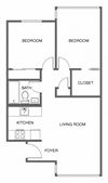 Renovated 2 Bed, 1 Bath
