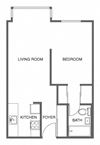Jr. 1 Bed, 1 Bath