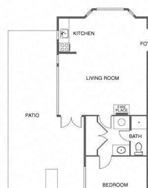 Furnished 1 BED, 1 BATH