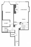 1 Bed, 1 Bath