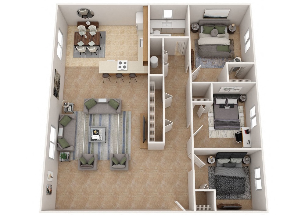 Three Bedroom