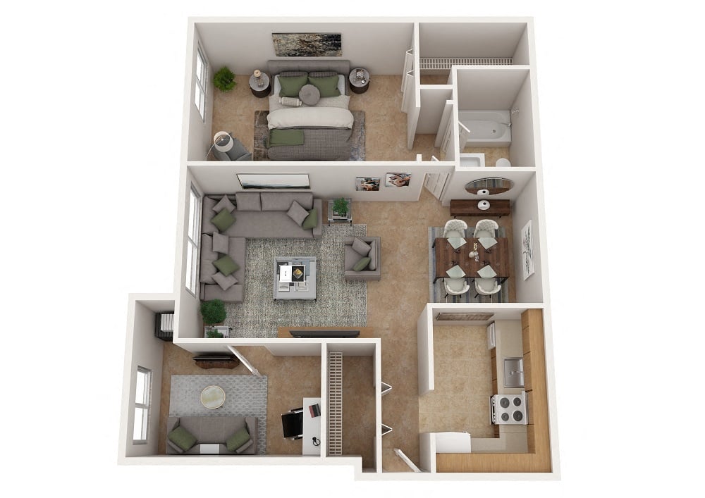 One Bedroom Den