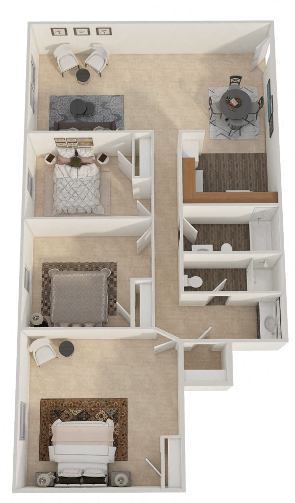 Three Bedroom