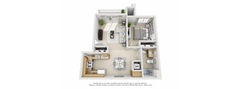 Cameron Crossing 1 Bedroom Floorplan
