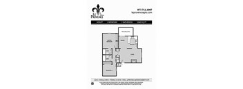 Monet, Upstairs Floor Plan at Le Provence at the Dominion, Fresno, 93720