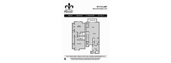 Renoir, Townhouse Floor Plan at Le Provence at the Dominion, California