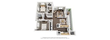 2 Bedroom, 2 Bath, Downstairs,at Park Ridge Apartments, Fresno, CA 93711