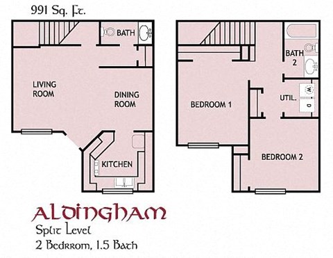 2 Bedroom Floorplan