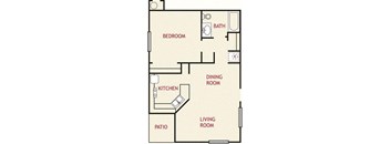1 Bedroom Floorplan