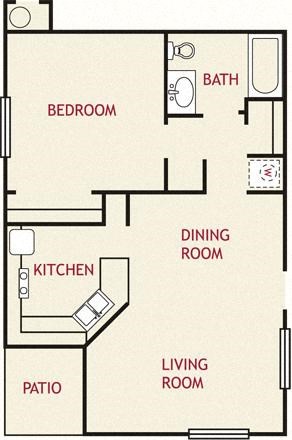 1 Bedroom Floorplan