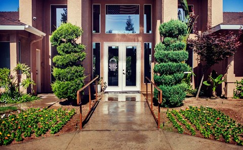 Clubhouse and Office Entrance