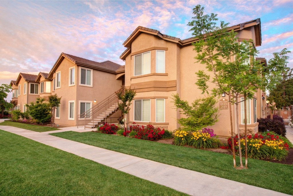 Apartment Home Building with Landscaping