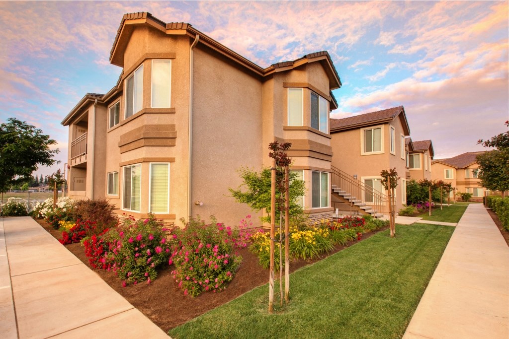 Apartment Home Building with Landscaping