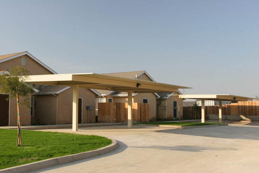 Apartment Building With CarPorts