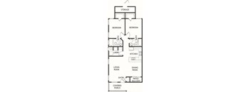 2 Bedroom Floorplan