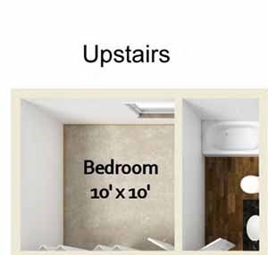 Three bedroom floor plan