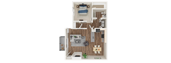One Bedroom Floor Plan Apartments in Citrus Heights, CA l Foxborough Apartments