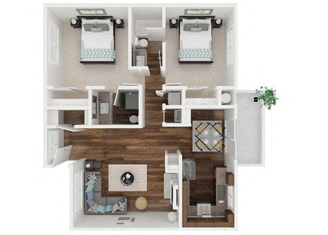 Black Walnut Cottage floor plan.